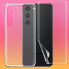 Bundle of Soft Hydrogel Screen Protector TPU Case f Samsung Galaxy S23+ SM-S916U