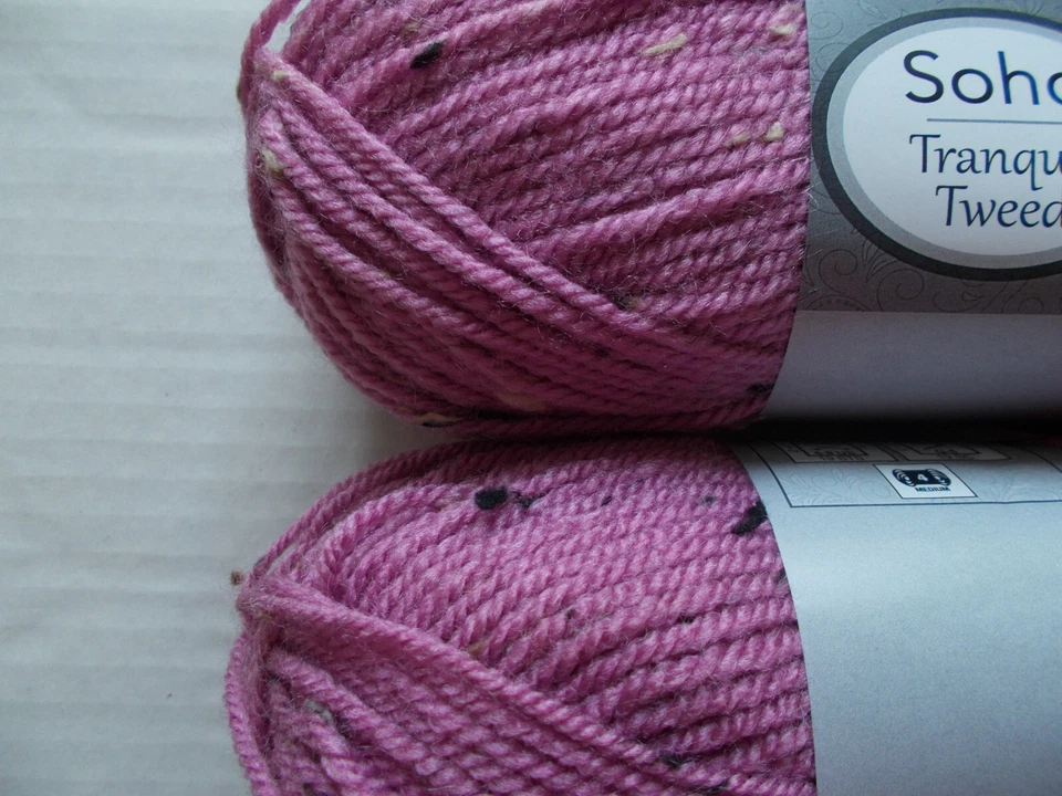 Soho Tranquil Tweed yarn, Orchid, lot of 2 (230 yds ea) - Image 2 of 2