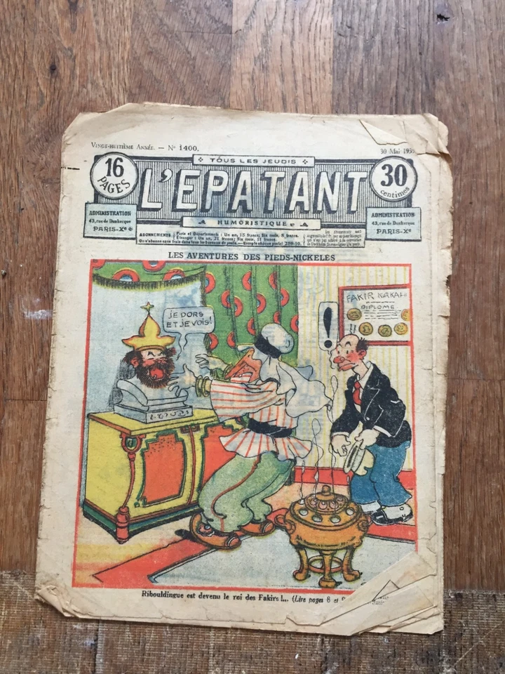 REVUE BD L EPATANT 1400 spe 1935  pieds nickeles  pieds nickelés en couverture - Photo 1/1