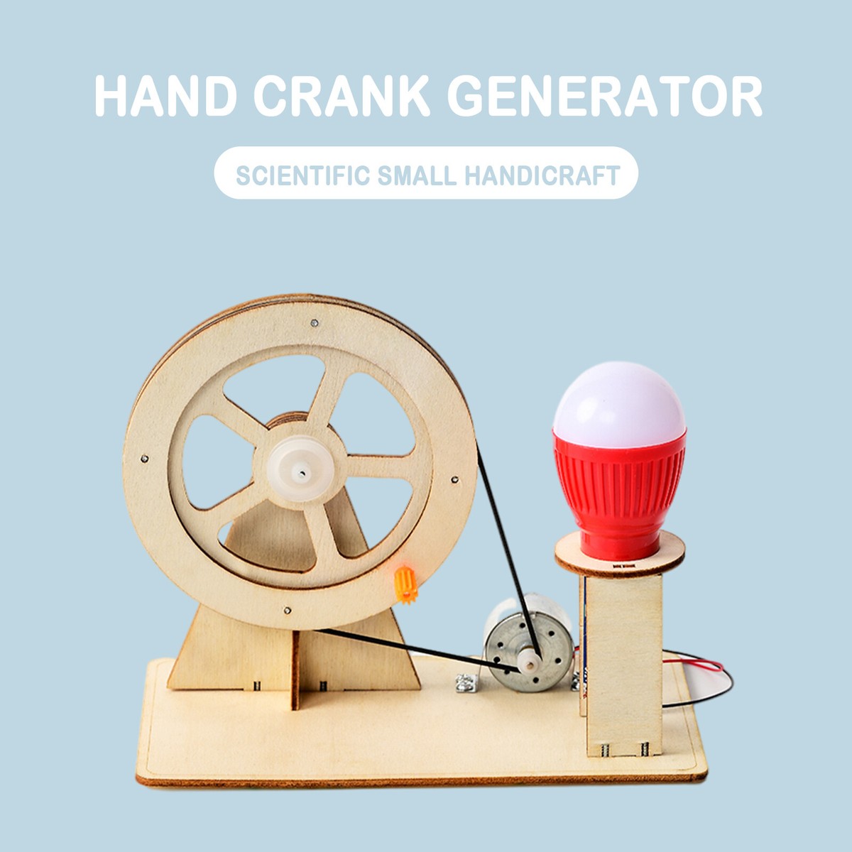 DIY KEN ページ Hand Cranked Generator Test Model Children Student Teach Science