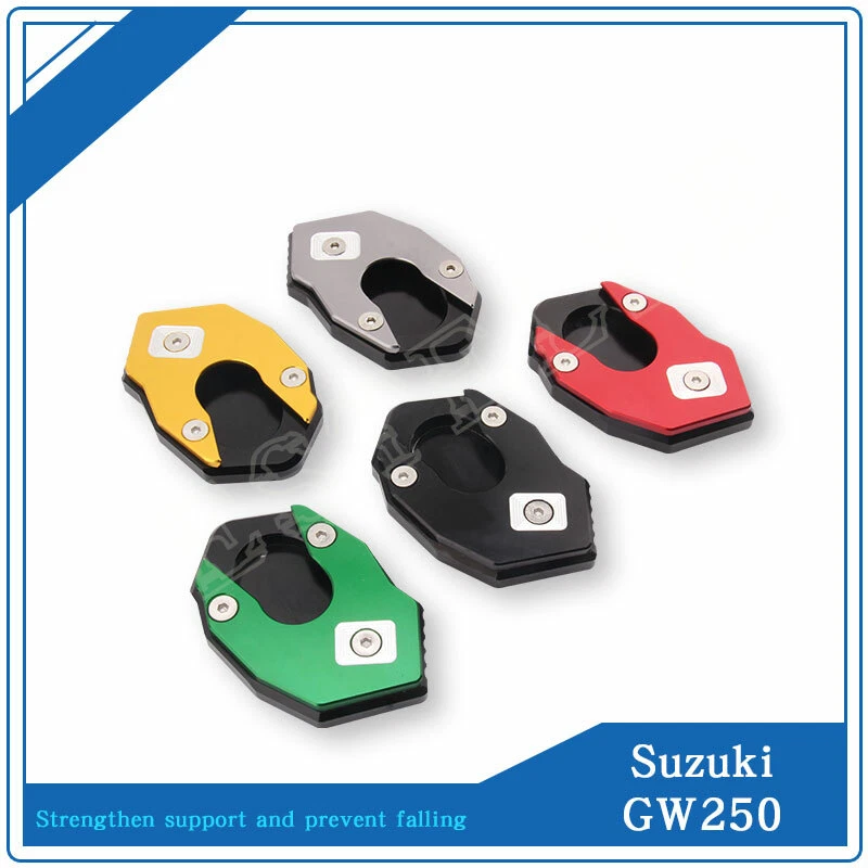 Placa de extensión de soporte lateral antideslizante para motocicleta para SUZUKI GW250 / F/ Z Foto 2 de 4