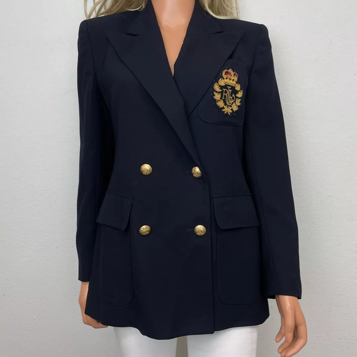 eBlueJay: Womens Ralph Lauren Large Crest Coat of Arms Gray