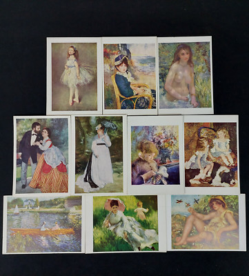 Auguste Renoir x10 Pallas Galerie Postkarten - Tänzerin, Dame Nähen, Skiff