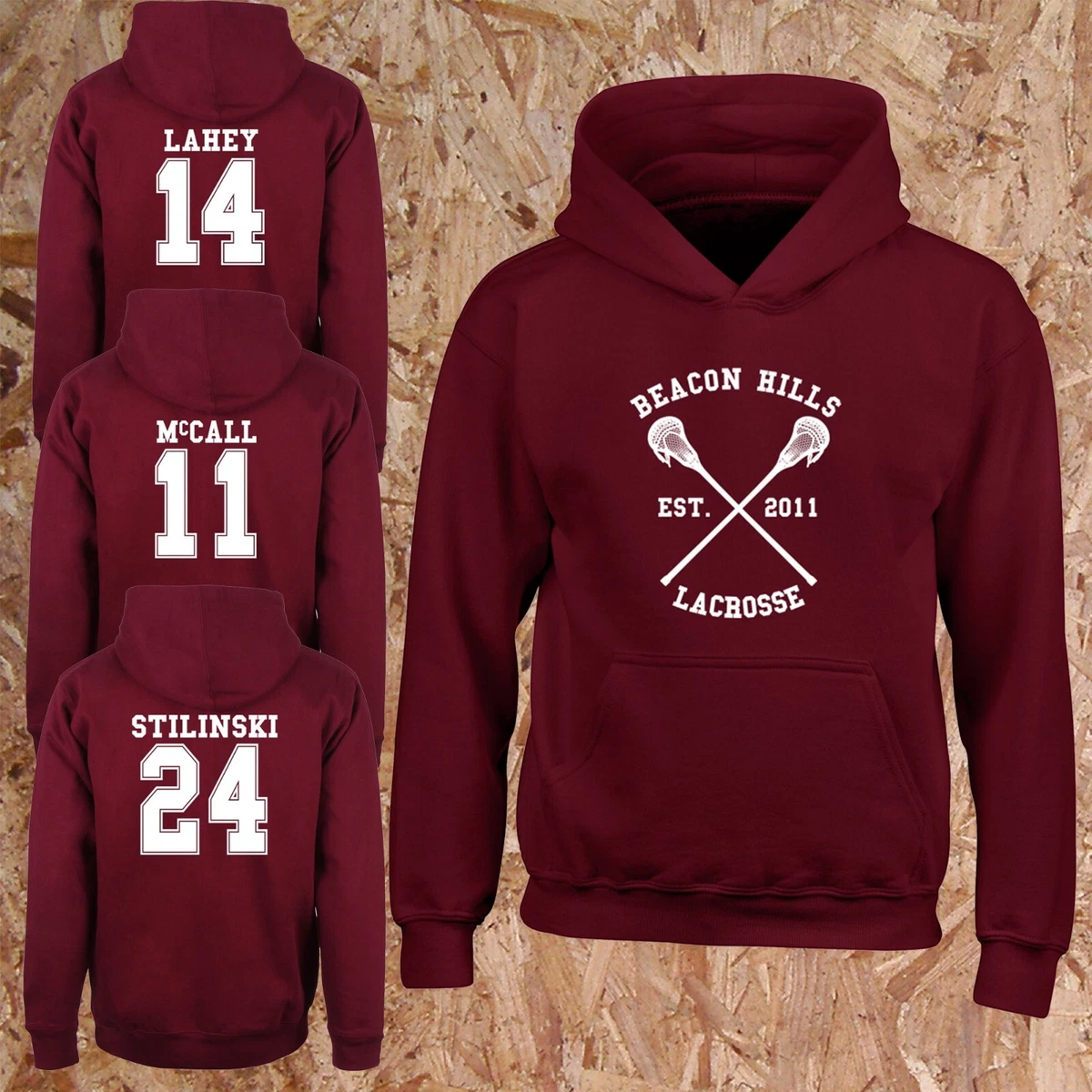 Teen Wolf - Beacon Hills lacrosse Hoodie - Stilinski - McCall - Hale -  Lahey 