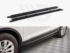 Side Skirts Diffuser Maxton Design Gloss Black ABS for Volkswagen Tiguan MK2