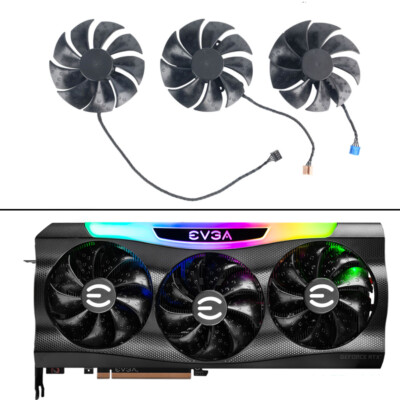 PLD09220B12H Ball Bearing Graphics Card Fan For EVGA RTX 3070 3080 TI 3090 FT3W