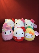 8  HELLO KITTY My Melody Pineapple Sanrio  Friends Lot Squishmallow Plush Toy