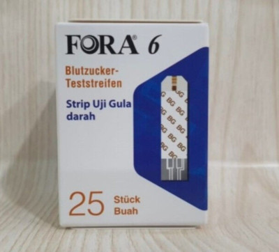 FORA 6 Plus Blood Glucosa Test Strips 1 Box(25 Strips)