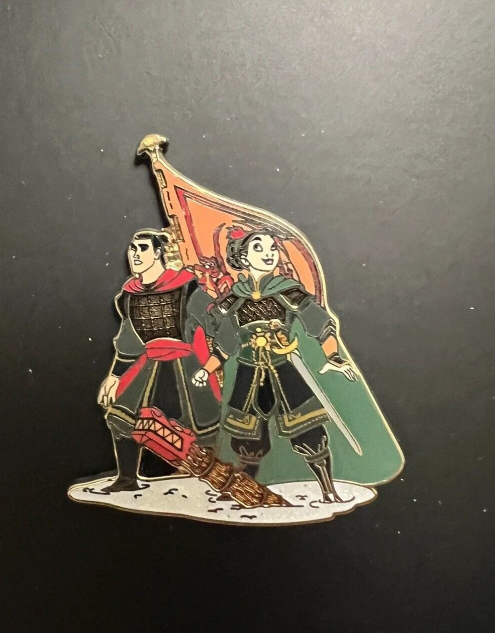WARRIOR PRINCESS MULAN SHANG Disney Designer Fairytale collection D23 expo Pin