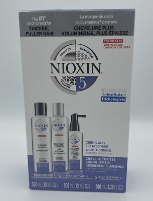 Nioxin System 5 Set Kit Cleanser Shampoo Scalp Therapy Conditioner 10.1