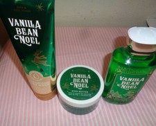 3 bath  body works vanilla bean noel body wash body Cream  shower gel