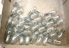 Lot Of 20 New Bulbs 194 168 T10 5w Clear Light Parking Instrument Panel Lamps