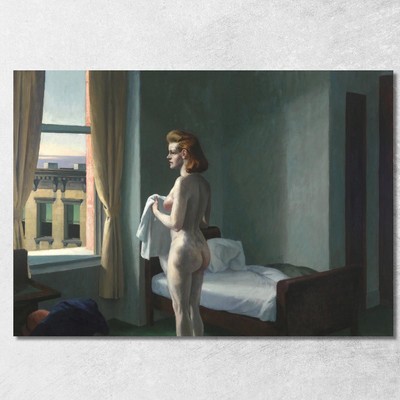 Eine Nacht Edward Hopper, eho34 drucken auf leinwand