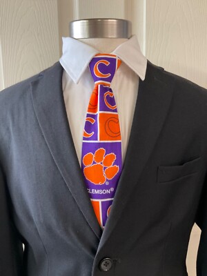Clemson Tigers   Pre-tied  Ties