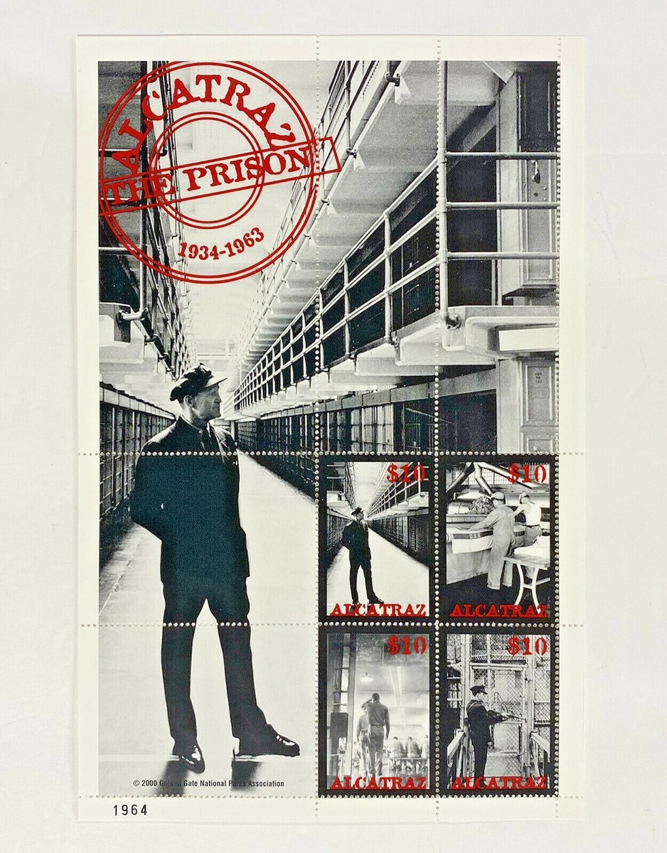 Cinderella Poster Stamp The Prison Alcatraz 1934 - 1963 Limited Ed