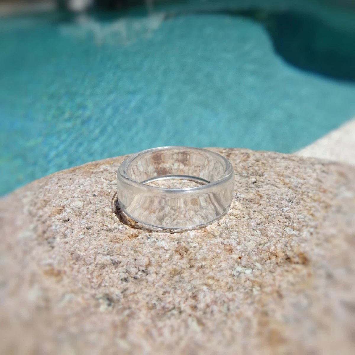 Clear resin best sale rings