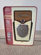 NEW NWT Fossil Authentic AM/FM Transistor Radio New In Tin Box