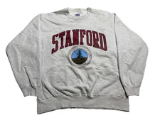 Vintage Made In USA Stanford  Crewneck  Russell Athletic 1990s 90s xl