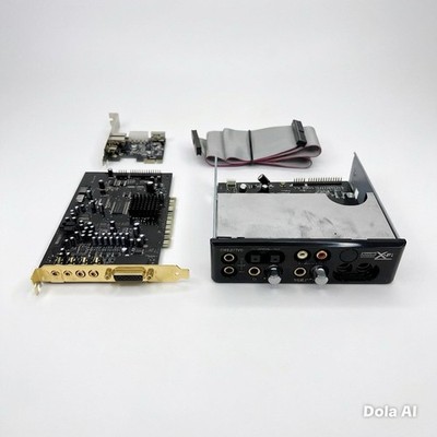 Creative Sound Blaster X-FI SB0250 & 7.1 Soundkarte mit USB SB0460 I/O mit Kabel