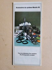 Prospekt Minolta Accessories du Systems Minolta RS francuski