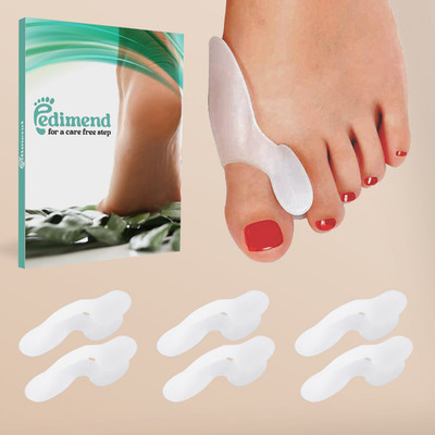 3 PAAR Silikon Gel Zehentrenner Ballenschutz Big Toe Glätteisen Schienen