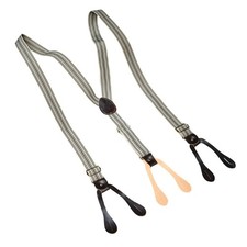 Universal Fit Elastic Suspenders Retro Design Secure Grip For Formal Wear