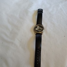 Mickey Inc Disney Mickey Mouse Black Leather Strap Wristwatch Thailand