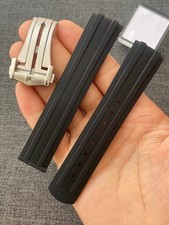 20mm FKM Rubber Strap Silicone Watch Band For Omega Seamaster Diver 300M 42mm