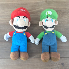 Super Mario Bros. Mario  Luigi 9/9.5" plush toys lot
