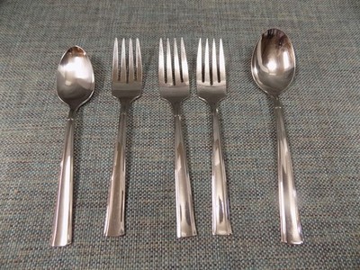 All American Oneida FOREVER Stainless Flatware 3 Salad Forks 1 Tsp 1 Soup Spoon