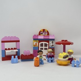 Lego Duplo 10587 Caf Set Figures Food Umbrella No Box or Instructions