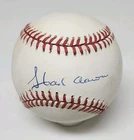 Hank Aaron Signed Auto Rawlings Official National League Baseball JSA LOA
