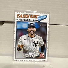 Topps 2026 Heritage - Jose Caballero - Deckle Edge Parallel - Yankees
