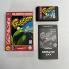 Frogger Sega Genesis Complete In Box CIB Excellent Condition TESTED & AUTHENTIC