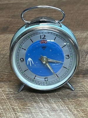 Vintage Sputnik Swallowtail Alarm Clock 1960s Space-Tested And Working