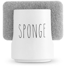 Sponge Holder For Kitchen Sink Counter Ceramic Dish Sponge Caddy Farmhouse Sink