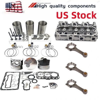 3TNM72-AFS Overhaul Rebuild Kit+connecting rod+cylinder head For Yanmar Engine