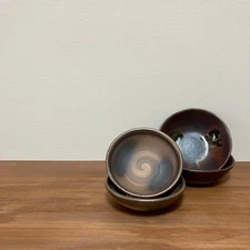 Japanese tableware bowl set of 4 pottery serving bowl serving plate Satsuma war