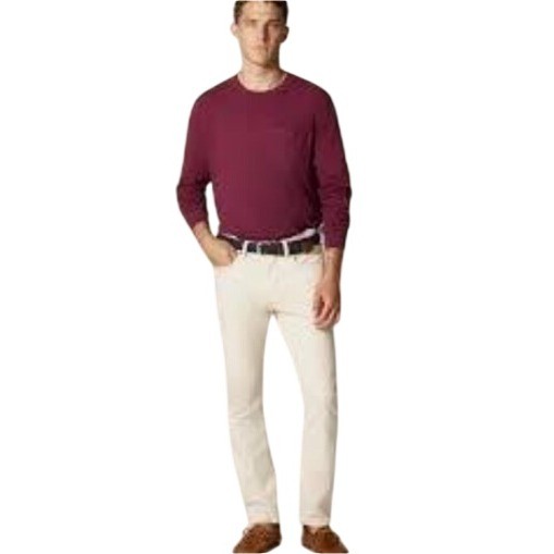 J.Crew Mens 484 Slim Fit Stretch Chino Pants Cream Off-White 32x30 NWOT $128