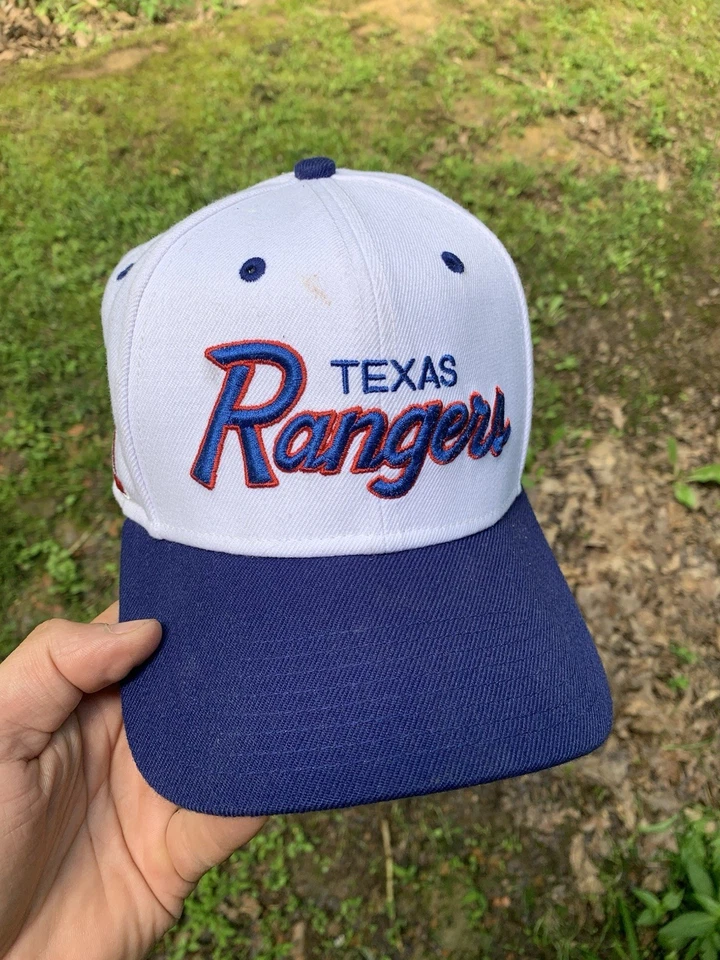 Vintage 90’s Texas Rangers Script Hat Nike Sports Specialties Snapback - Image 2 of 4