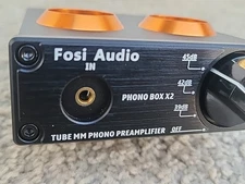 Fosi Audio BOX X2 Phono Tube Preamplifier( Only ). For Turntables MM New No Box
