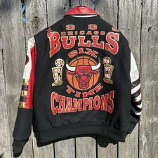 Jeff Hamilton 1998 Finals CHICAGO BULLS CHAMPIONS MICHAEL JORDAN JACKET