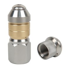 Boquilla de lavadora a presión 2 en 1 de acero inoxidable con rotación de 360 grados