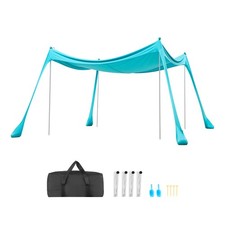 Uimoso Beach Tent Sun Shelter UPF50 10x10ft Easy Pop Up Beach Canopy Turquoise