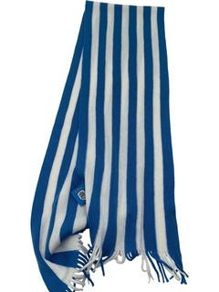 HUDDERSFIELD TOWN FC Striped Football Scarf Blue White Supporters