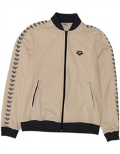 ARENA Womens Graphic Tracksuit Top Jacket UK 12 Medium White Polyester DX06