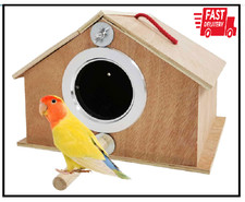 Parakeet Nest Box Bird Nesting House Parrot Breeding Mating Box for Lovebirds Co