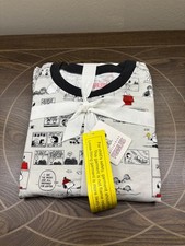 Pottery Barn kids Snoopy Christmas Pajamas Adult size large-NWT