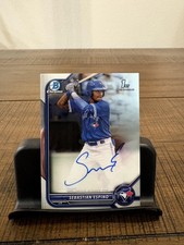 2022 Bowman Chrome #CPA-SE Sebastian Espino Prospect Autographs Blue Jays