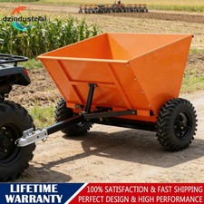 71-gal Sand Spreader Utility Utv Atv Tow-behind Gravel Seed Spreader Lawn Garden